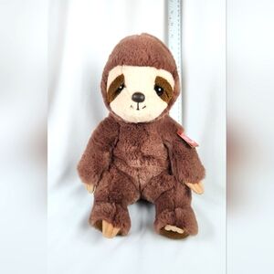Aurora World Brown Sloth 14" Plush Stuffed Animal NWT